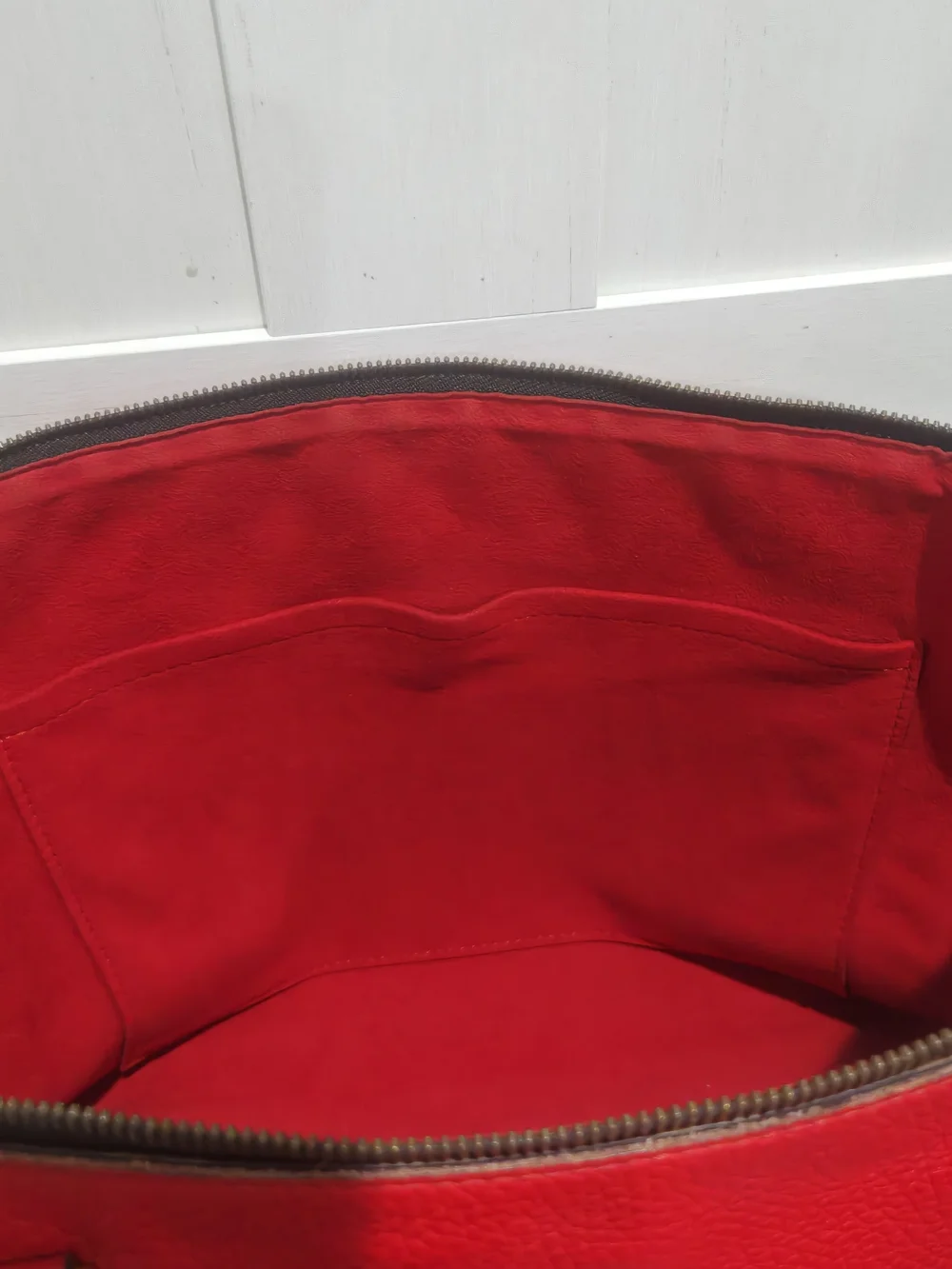 Louis Vuitton Estrela Monogram Canvas Shoulder Tote with Red Trim